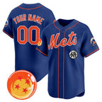 Custom New York Mets x Dragon Ball Royal MWATKINS Vapor Premier Limited Jersey - All Stitched