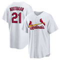 St. Louis Cardinals #21 Lars Nootbaar White MWATKINS Home Replica Jersey