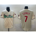 Philadelphia Phillies #7 Trea Turner Cream MWATKINS Phanatic Limited Stitched Jersey