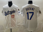 Los Angeles Dodgers #17 Shohei Ohtani White MWATKINS 2026 Gold Collection 9x & B2B Champs Patch Stitched Jersey