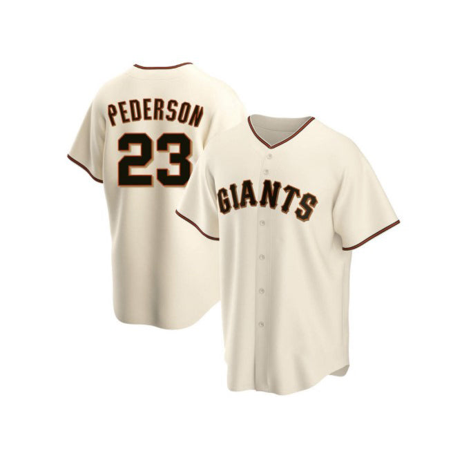 San Francisco Giants #23 Joc Pederson Cream MWATKINS Home Jersey