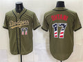 Los Angeles Dodgers #17 Shohei Ohtani Olive MWATKINS 2026 Armed Forces Day 250 Fourth of July Stitched Jersey
