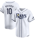 Tampa Bay Rays #10 Amed Rosario White MWATKINS Home Limited Stitched Jersey