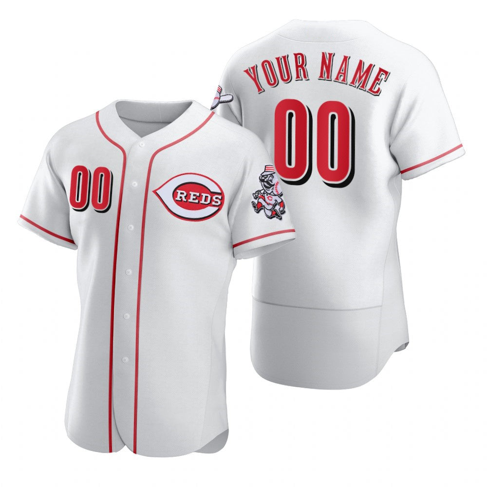 Custom Cincinnati Reds White MWATKINS 2020 Stitched Flex Base Jersey