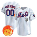 Custom New York Mets x Dragon Ball White MWATKINS Vapor Premier Limited Jersey - All Stitched