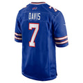 B.Bills #7 Ray Davis Royal MWATKINS Team Game Jersey