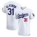 Los Angeles Dodgers #31 Tyler Glasnow White MWATKINS Home Elite Stitched Jersey