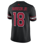 A.Cardinals #18 Marvin Harrison Jr. Black Alternate Vapor F.U.S.E. Limited Stitched Football Jerseys