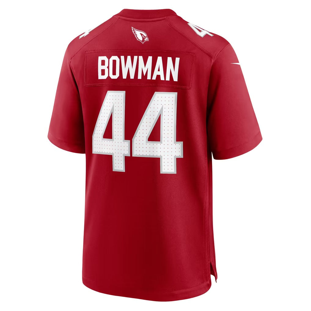 A.Cardinals #44 Shawn Bowman Cardinal Team Game Football jersey MWATKINS