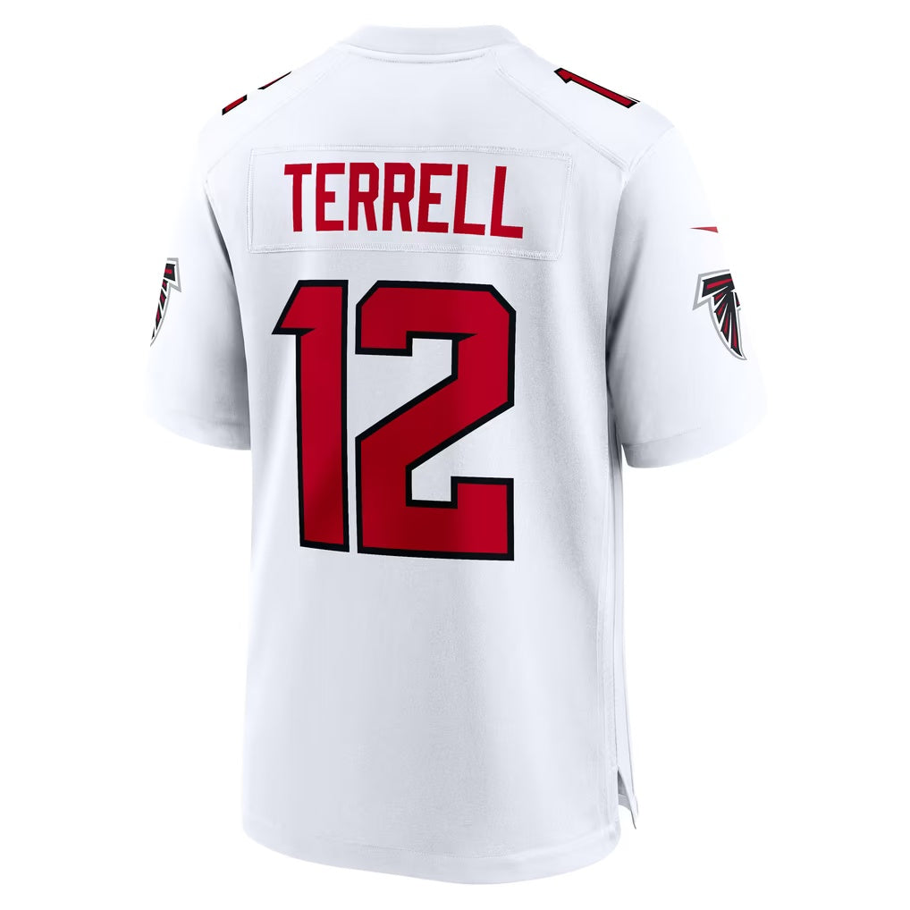 A.Falcons #12 Avieon Terrell White Game Football jersey MWATKINS