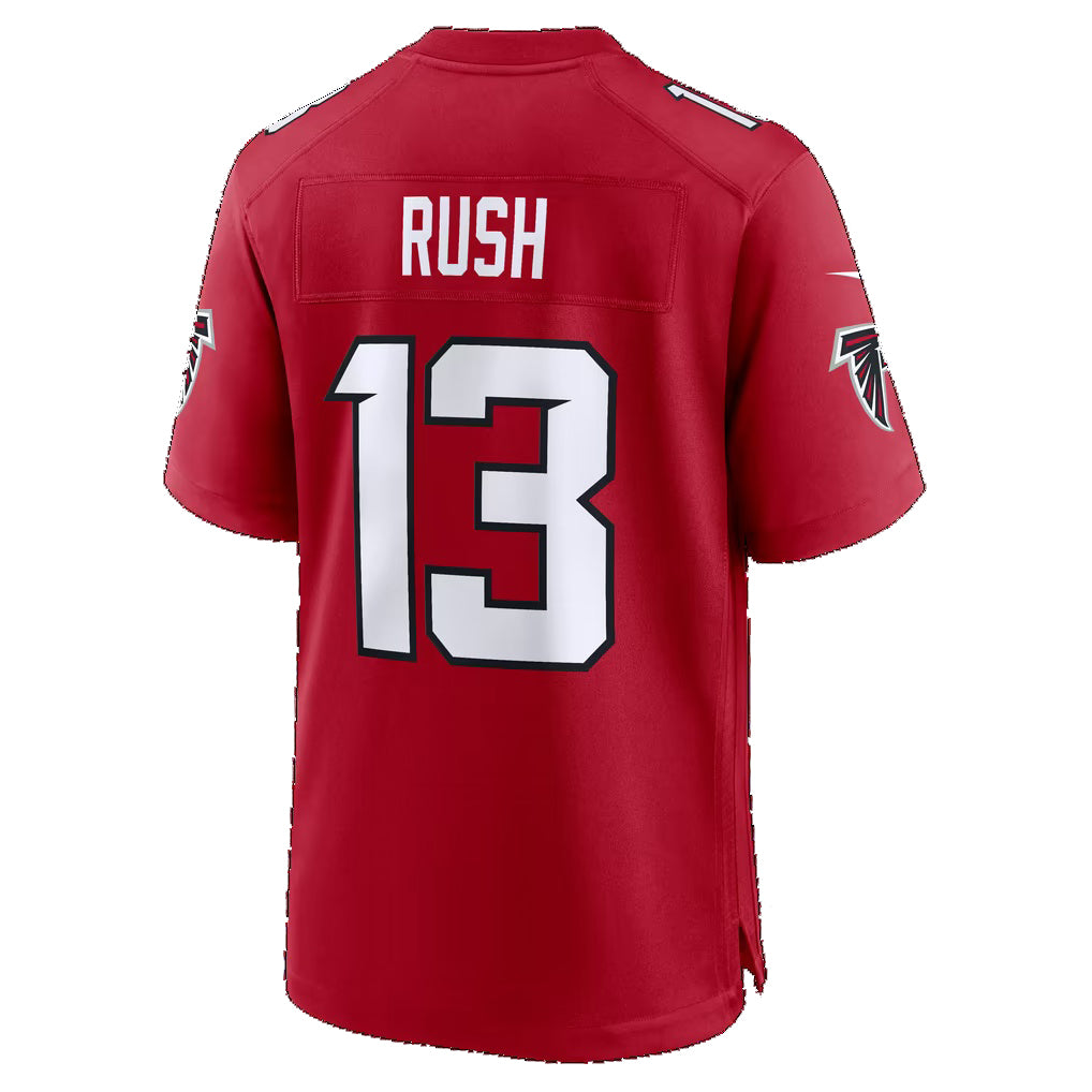 A.Falcons #13 Cooper Rush Red Team Game Football jersey MWATKINS