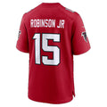 A.Falcons #15 Brian Robinson Jr. Red Team Game Football jersey MWATKINS