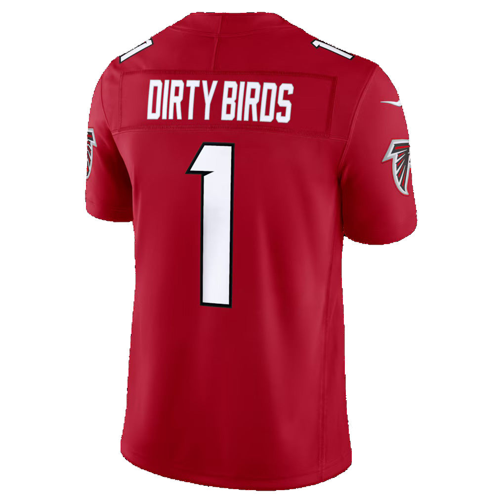 A.Falcons #1 Dirty Birds Red Team Vapor F.U.S.E. Limited Stitched Football Jerseys