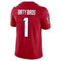 A.Falcons #1 Dirty Birds Red Team Vapor F.U.S.E. Limited Stitched Football Jerseys