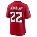 A.Falcons #22 Yasir Abdullah Red Team Game Football jersey MWATKINS