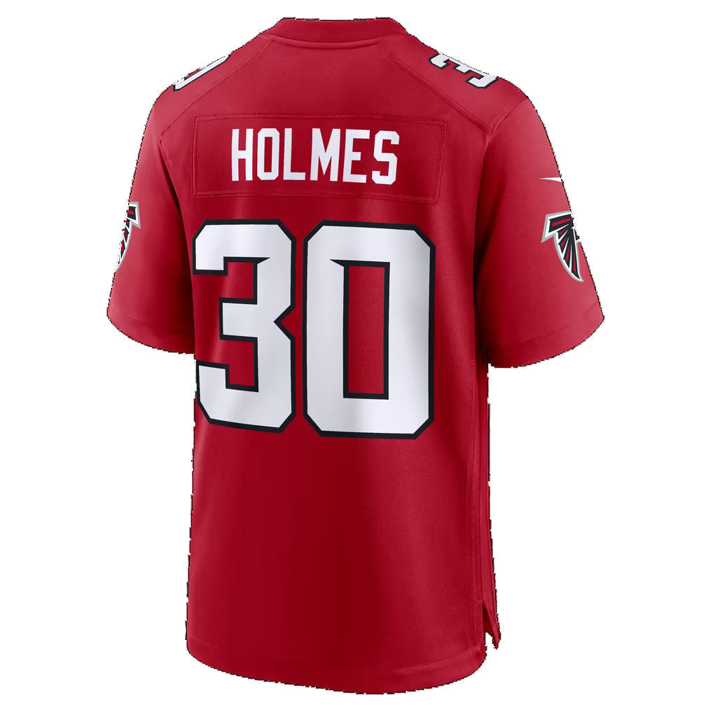 A.Falcons #30 Darnay Holmes Red Team Game Football jersey MWATKINS