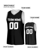 Custom Basketball Jersey Black Personalized Printed Your Own Name Number Men/Women/Kids Quick Dry Sleeveless Shirts