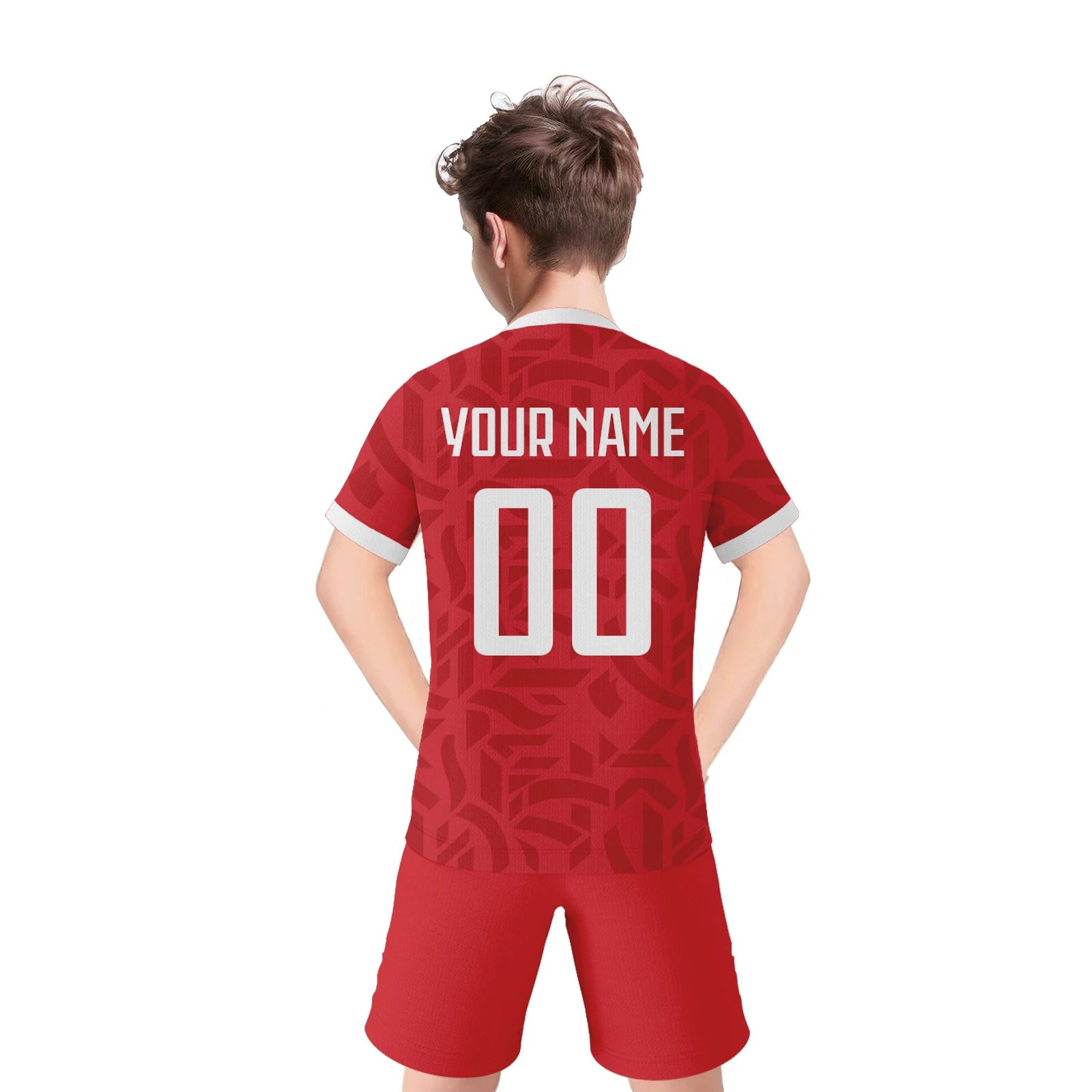 Custom Kids Tunisia Soccer Jersey Set Youth Football Uniform Personalized Name Number National Team Training Kit for Boys Girls