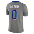 B.Bills #0 Keon Coleman Gray Nickel City Vapor F.U.S.E. Limited  Stitched Football Jerseys
