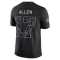 B.Bills #17 Josh Allen Black 2026 Salute to Service Stitched Limited Football jersey MWATKINS