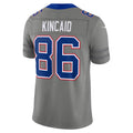 B.Bills #86 Dalton Kincaid Gray Nickel City Vapor F.U.S.E. Limited Stitched Football Jerseys