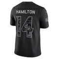 B.Ravens #14 Kyle Hamilton Black 2026 Salute to Service Stitched Limited Football jersey MWATKINS