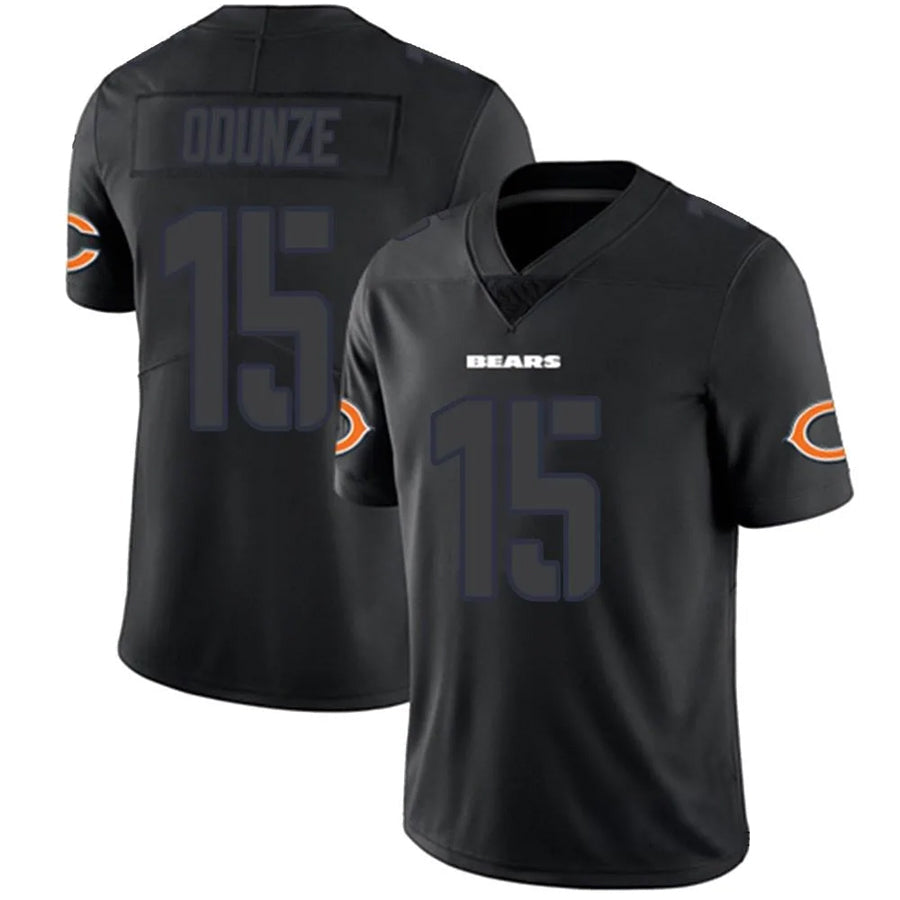 MWATKINS C.Bears #15 Rome Odunze Player Legend Limited Black Game Stitched Jerseys