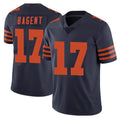 MWATKINS C.Bears #17 Tyson Bagent Player Navy Blue Alternate Vapor Untouchable Limited Stitched Jerseys