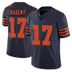 MWATKINS C.Bears #17 Tyson Bagent Player Navy Blue Alternate Vapor Untouchable Limited Stitched Jerseys