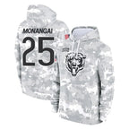 MWATKINS C.Bears #25 Kyle Monangai Player Arctic Camo Salute to Service Pullover Hoodies Limited Stitched Jerseys