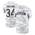 MWATKINS C.Bears #34 Walter Payton Player Arctic Camo Salute to Service Performance T-Shirt Limited Stitched Jerseys