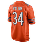 MWATKINS C.Bears #34 Walter Payton Player Orange Alternate Game Stitched Jerseys