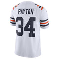 MWATKINS C.Bears #34 Walter Payton Player White Alternate Classic Limited Game Stitched Jerseys