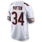 MWATKINS C.Bears #34 Walter Payton Player White Home Game Stitched Jerseys