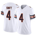 MWATKINS C.Bears #4 D'Andre Swift Player White Vapor F.U.S.E. Limited Home Game Stitched Jerseys