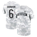 MWATKINS C.Bears #6 Kyler Gordon Player Arctic Camo Salute to Service Performance T-Shirt Limited Stitched Jerseys