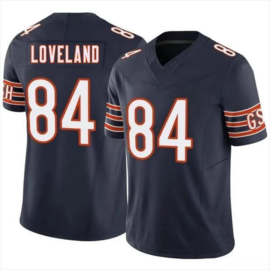 MWATKINS C.Bears #84 Colston Loveland Player F.U.S.E. Limited Navy Game Stitched Jerseys
