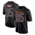 MWATKINS C.Bears #85 Cole Kmet Player Carbon Black Fashion Game Stitched Jerseys
