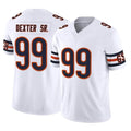 MWATKINS C.Bears #99 Gervon Dexter Sr. Player White Vapor F.U.S.E. Limited Home Game Stitched Jerseys