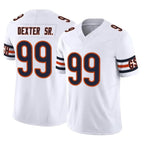 MWATKINS C.Bears #99 Gervon Dexter Sr. Player White Vapor F.U.S.E. Limited Home Game Stitched Jerseys