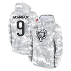 MWATKINS C.Bears #9 Jim McMahon Player Arctic Camo Salute to Service Pullover Hoodies Limited Stitched Jerseys