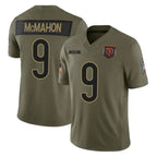 MWATKINS C.Bears #9 Jim McMahon Player Olive Salute to Service Limited Home Game Stitched Jerseys
