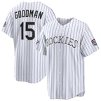 Colorado Rockies #15 Hunter Goodman 2026 All-Star Game White Replica Stitched Baseball Jerseys