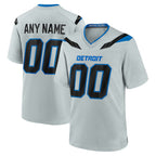 Custom D.Lions Silver 2026 Rivalries Collection Game Jersey MWATKINS