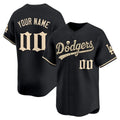 Custom Los Angeles Dodgers Black 'Halloween Mummy Edition' Premier Limited - Stitched Baseball jersey MWATKINS