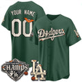 Custom Los Angeles Dodgers Green Halloween 2026 Baseball jersey MWATKINS