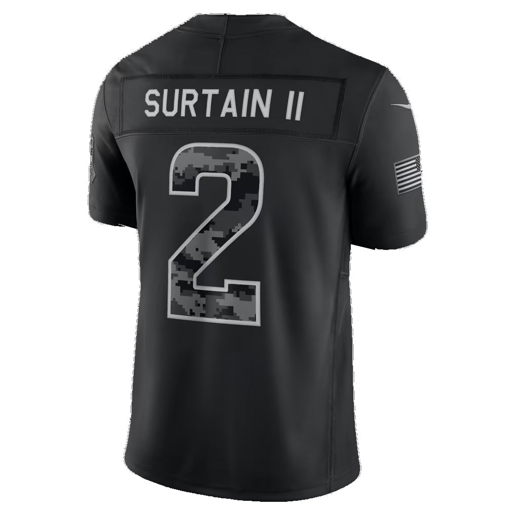 D.Broncos #2 Patrick Surtain II Black 2026 Salute to Service Stitched Limited Football jersey MWATKINS