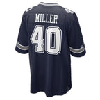 D.Cowboys #40 Von Miller Navy Game Jersey MWATKINS