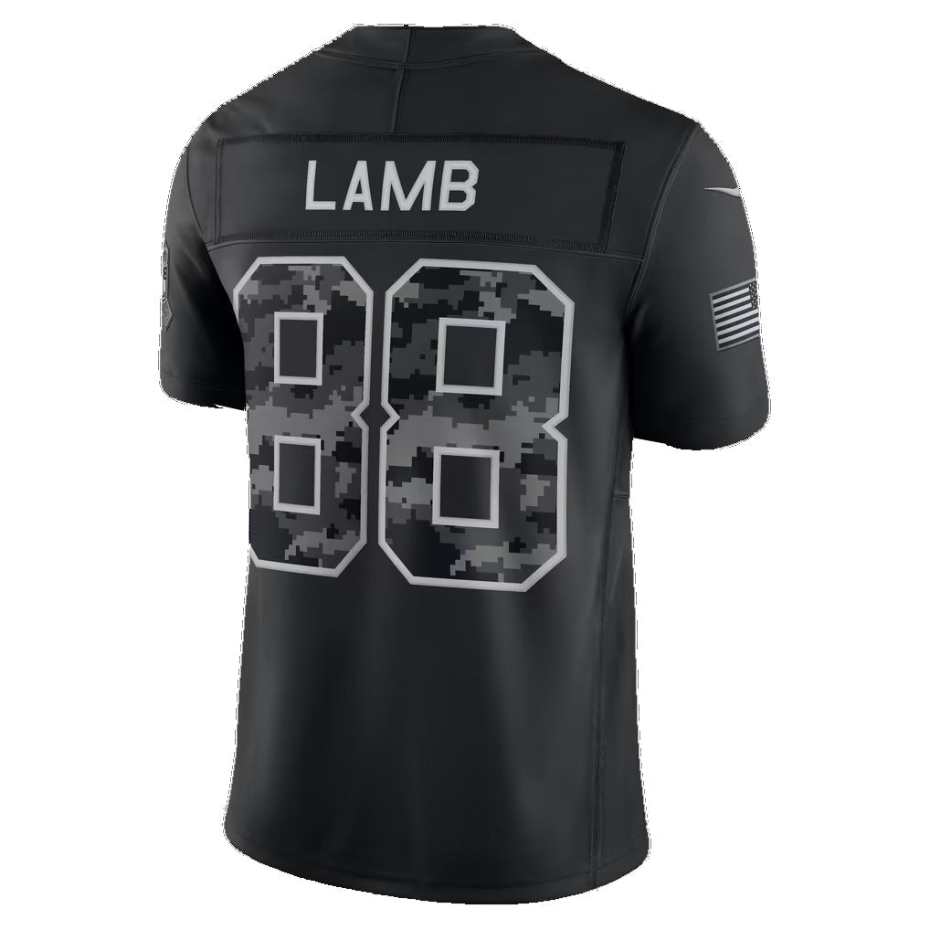 D.Cowboys #88 CeeDee Lamb Black 2026 Salute to Service Stitched Limited Football jersey MWATKINS