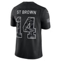 D.Lions #14 Amon-Ra St. Brown Black 2026 Salute to Service Stitched Limited Football jersey MWATKINS